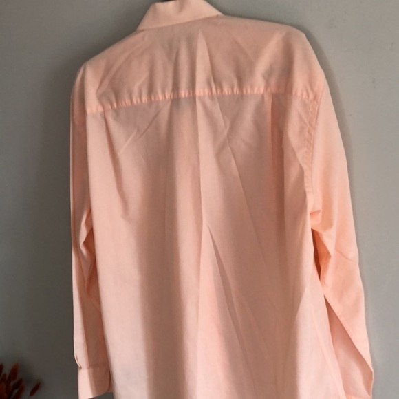 Men’s pastel  Orange Size L button up Shirt - Picture 8 of 8